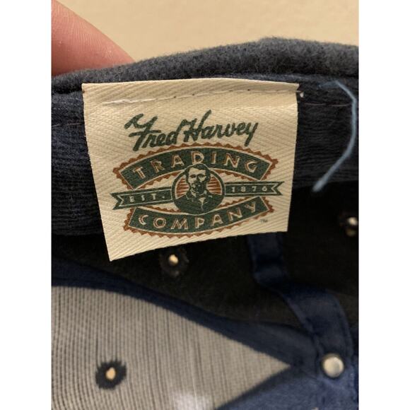 Grand Canyon Blue Adjustable Strapback Hat Fred Harvey Trading Company - Picture 10 of 10